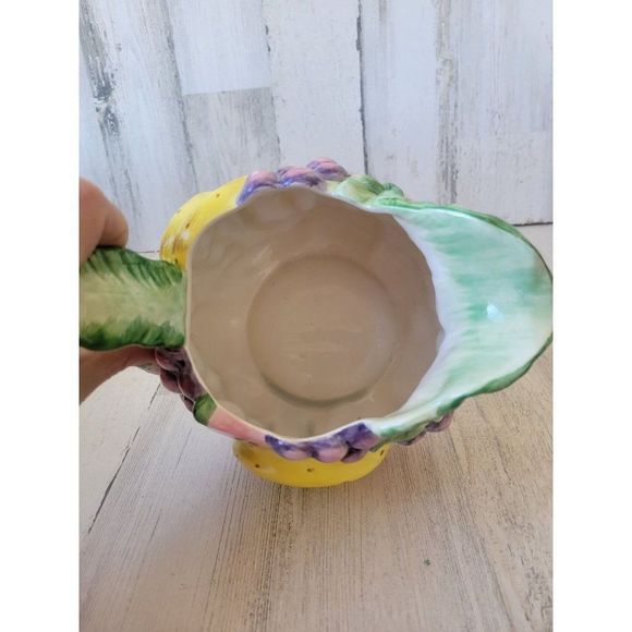 Fitz Floyd Calypso tropical banana fruit pitcher jug 1.5 quart vintage 1988 - Picture 6 of 9